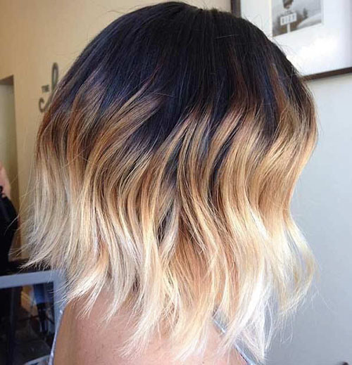 49 brown to blonde ombre short hair