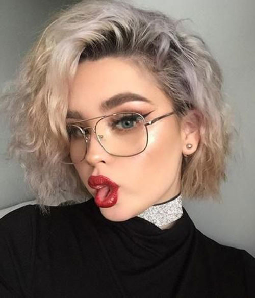 Blonde Bob with Glasses
