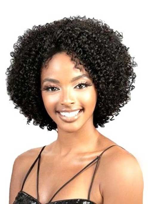 Curly Natural Hairstyle for Black Girls