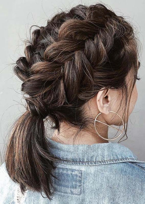 Cute French Braids For Short Hairstyle