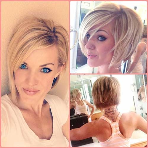 Cutest Short Stacked Haircut