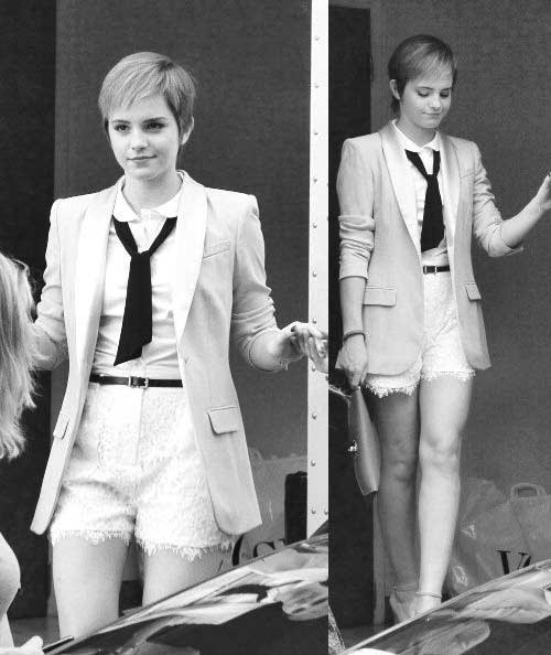 Emma Watson short haircut pictures