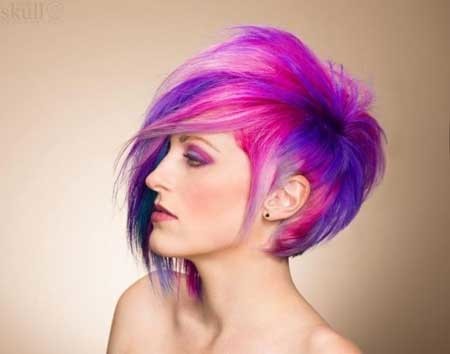 Fantastic Pixie Cut with Awesome Bangs and Amazing Color Combination
