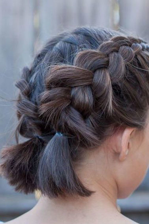 French Braid Hairstyles For Short Hair 1