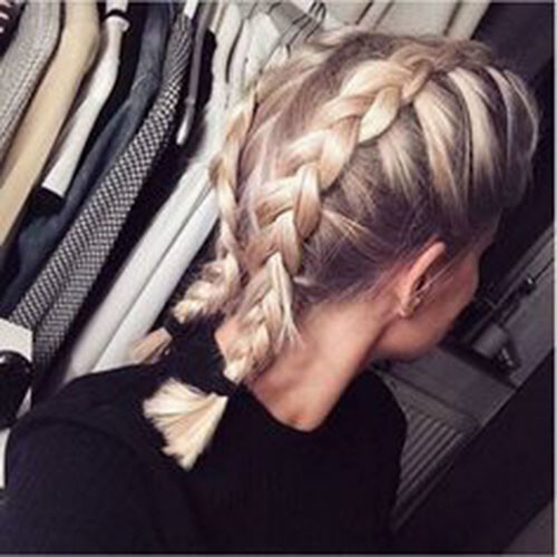 French Braid Short Hairstyle