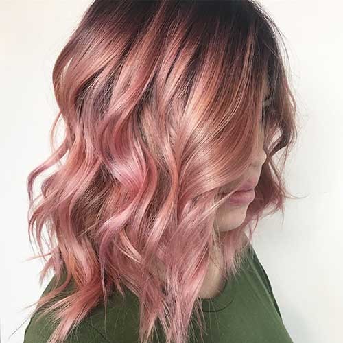 Pastel Pink Dark Roots