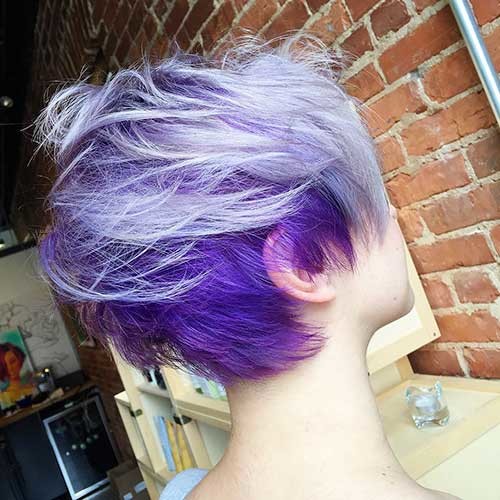 Purple Hair with Pastel Color
