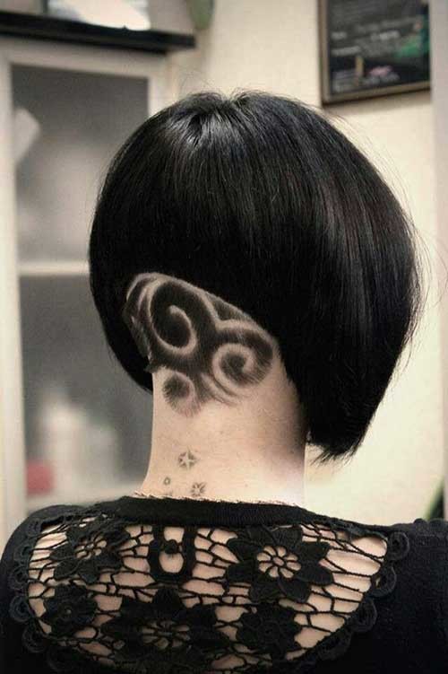 Shaved Pattern In Nape
