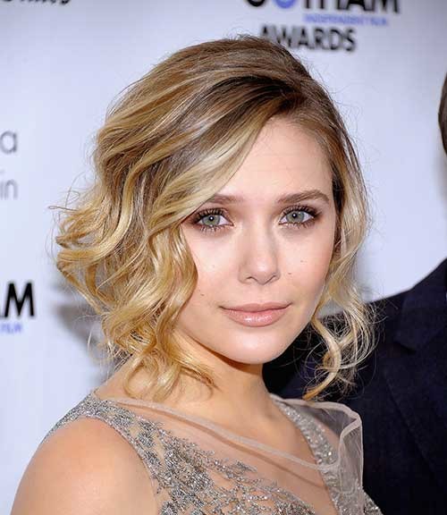 Short Hairstyle for Wavy Hair and Round Face