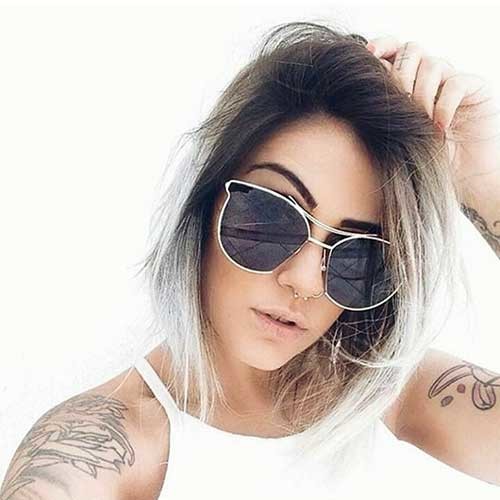 Short Ombre Bob Hairstyle