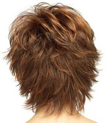 Short Wavy Hair with Layered Back