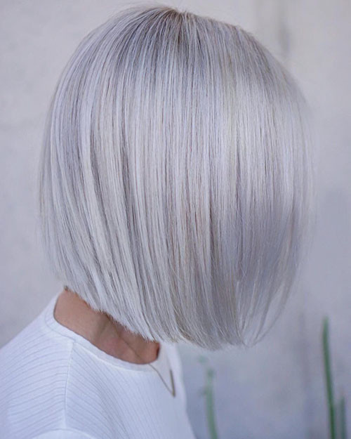 Short White Hairstyle 1