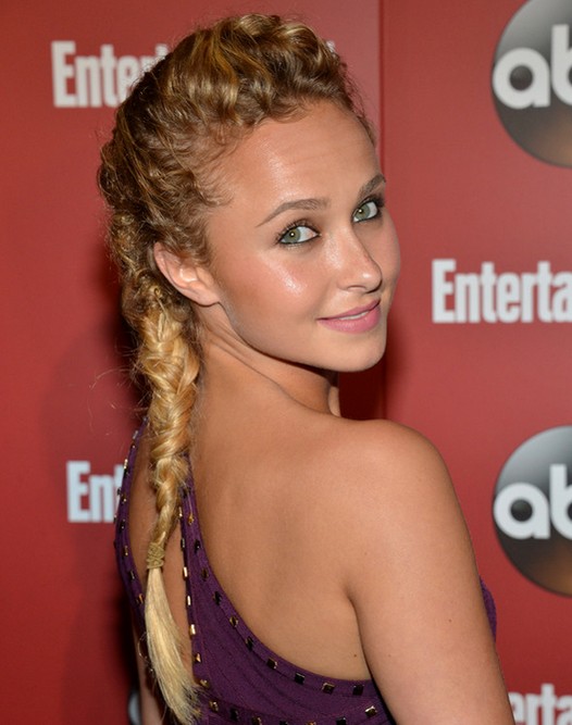 2014 Hayden Panettiere Hairstyles Messy Braided Hairstyle