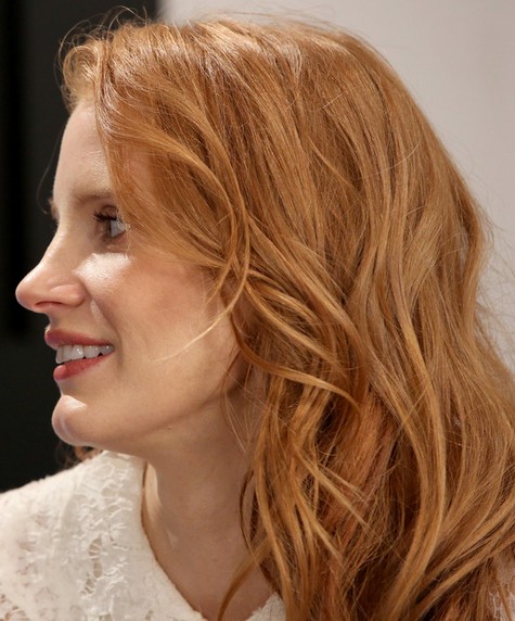 2014 Jessica Chastain Hairstyles – Blonde Layered Haircut