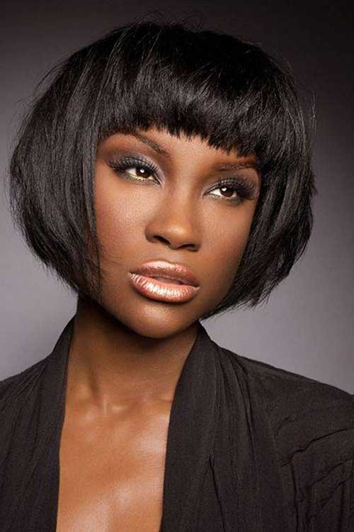 African American Blunt Bob Hairstyle