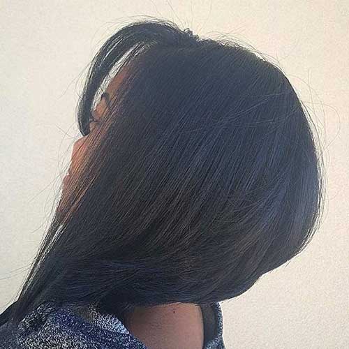 Asymmetrical Short Bob Haircut for Black Women
