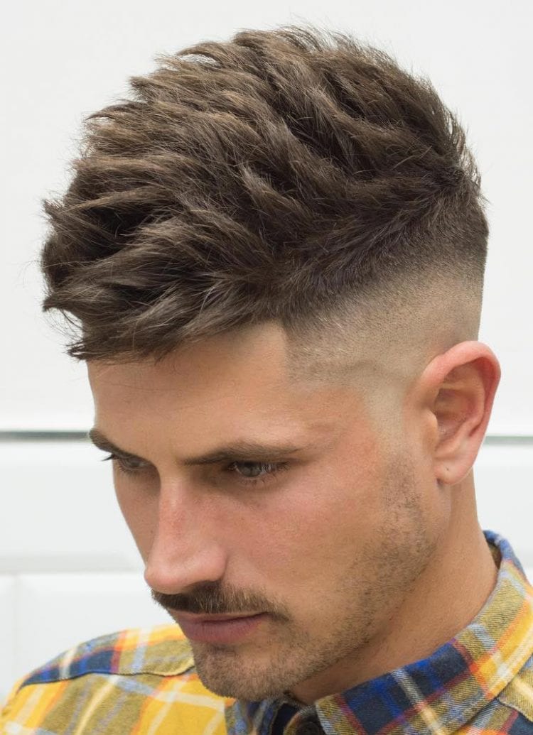 Brushed Up Mid Skin Fade Undercut Textured Top