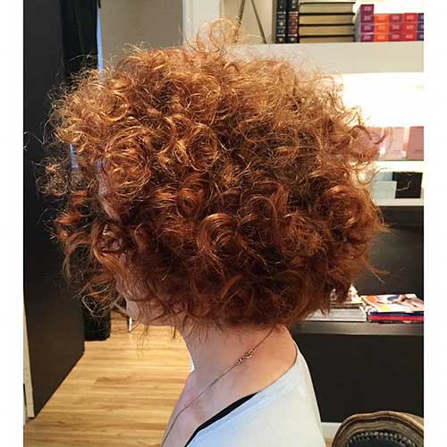 Curly Copper Hair