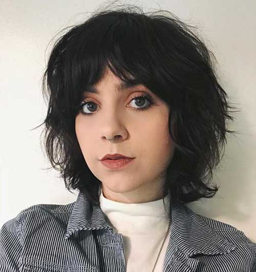 Edgy Haircut for Round Faces