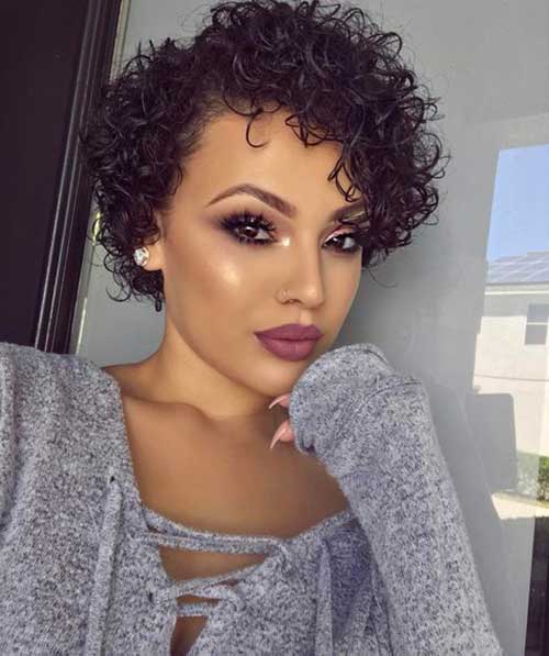 Natural Short Curly Hairstyle