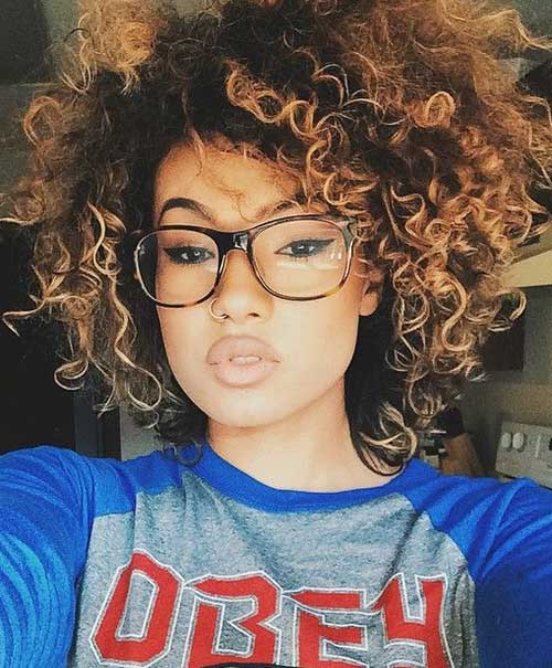 Short Curly Weave Girls Hairstyle
