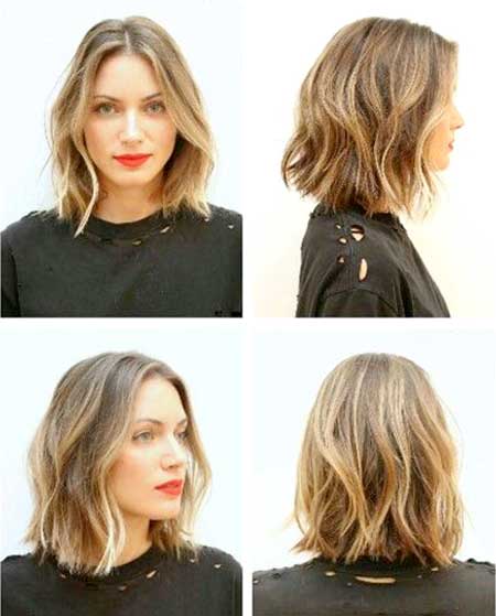 Simple Side Parted Wavy Hairstyle