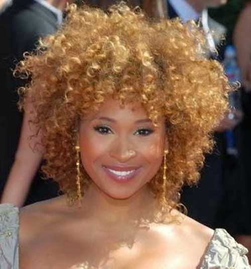 Thick Curly Short Weave Blonde Hairdo