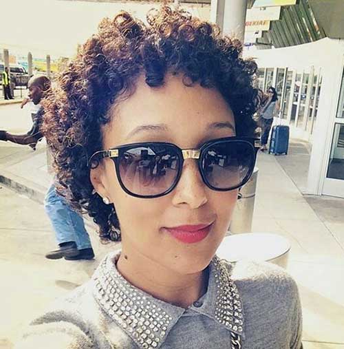 Very Short Curly Weave Cute Hairstyle