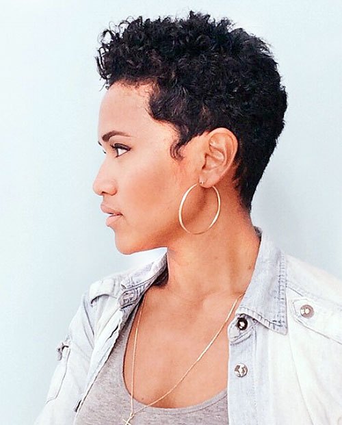 All Over Curls – Trendy Short Curly Pixie Cut for African American Women