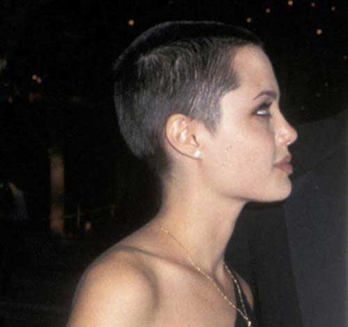 Angelina Jolie’s Short Shaved Hairstyle