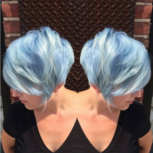 Colored Pixie Hairstyle