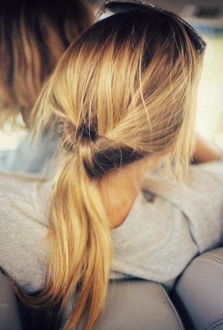 Cute Ponytail Hairstyle for Thin Hair