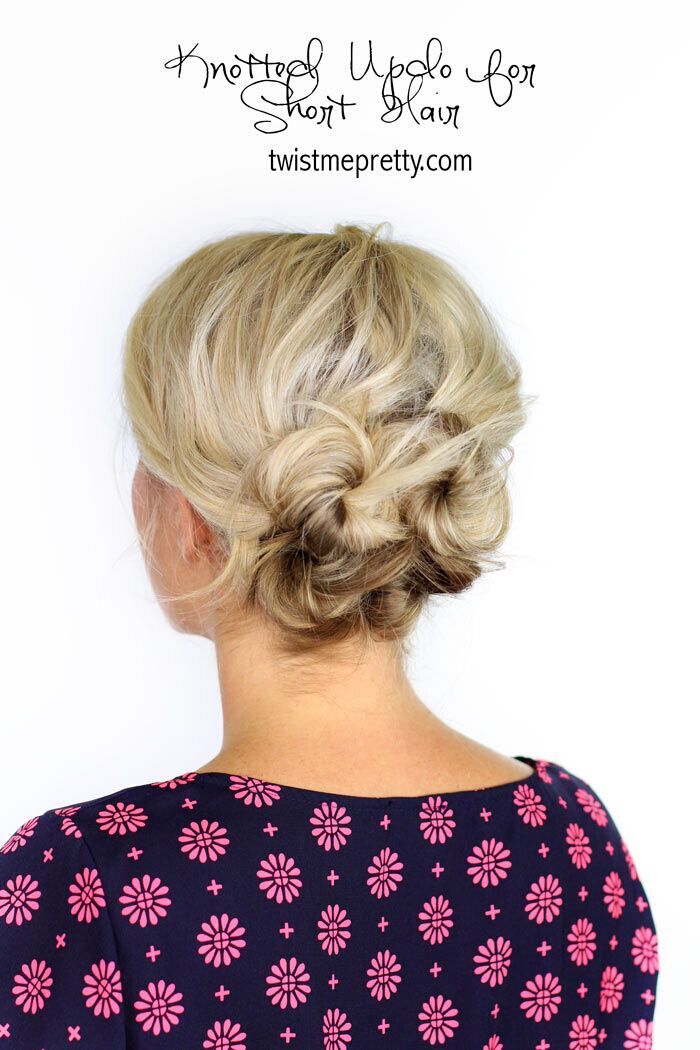Easy Updo Hairstyle for Short to Medium Hair