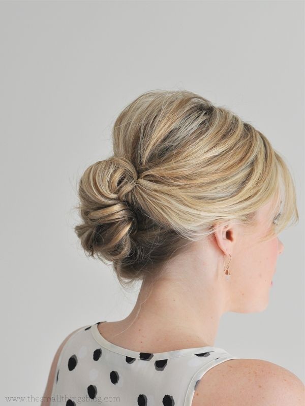 Easy Updo Hairstyle for Thin Hair