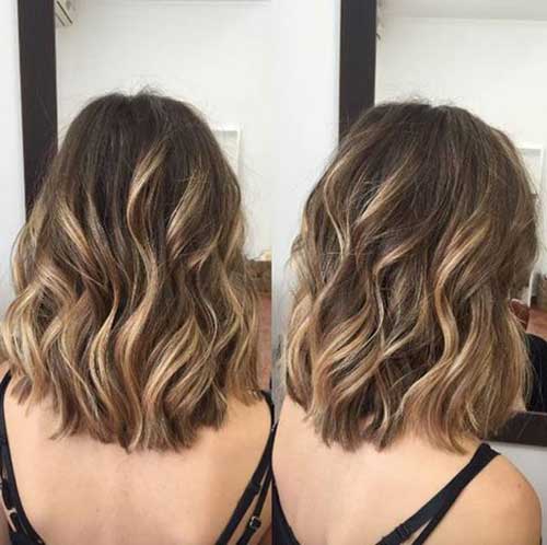 Highlighted Color for Short Hair