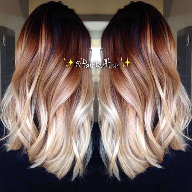 Layered Wavy Haircut for Ombre Hair