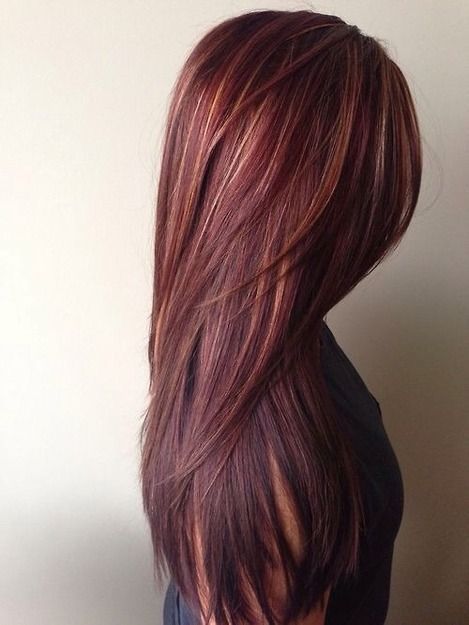 Long Layered Hairstyle for Red Hair