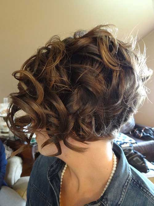 Short Frizzy Curly Hair Idea Back View