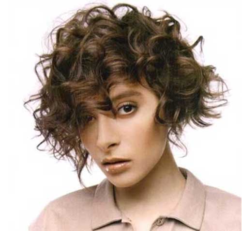 Short Frizzy Curly Hair Idea for Girls