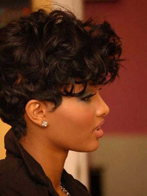Short Hair Curly Weave Style