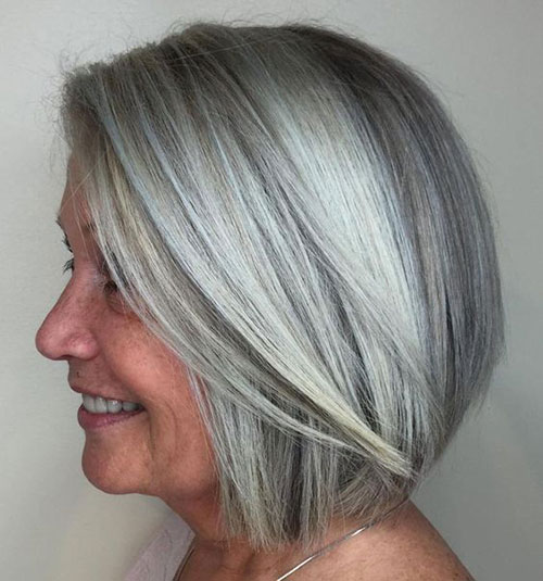 Silver Short Hair for Older Women