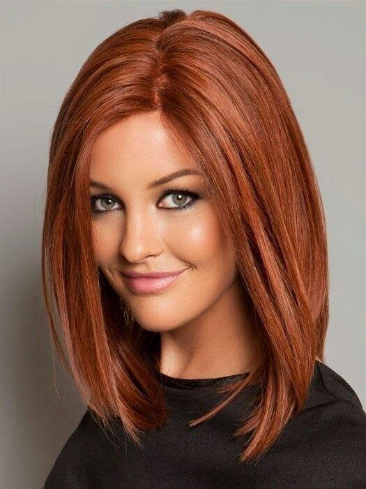 Straight Bob Hairstyle for Red Hair