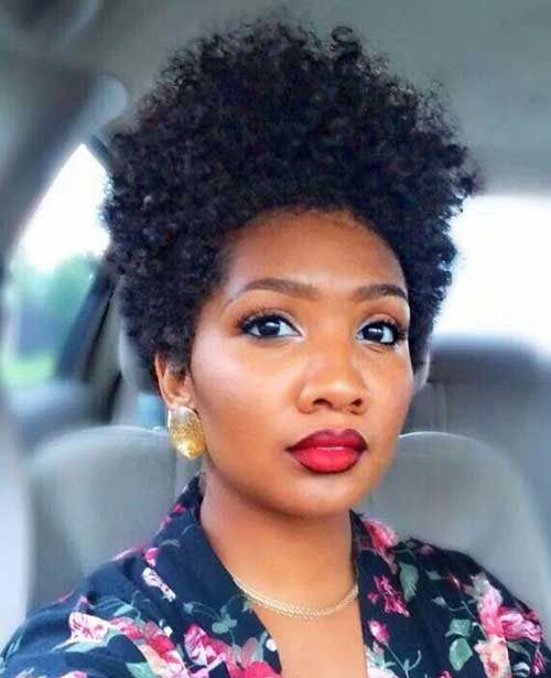 Tapered Curly Short Weave Hairdo