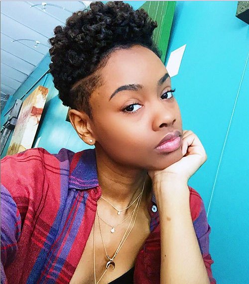 Trendy African American Pixie Haircuts for Short Hair – Straight, Curls
