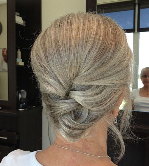 Updo Hairstyle for Older Women