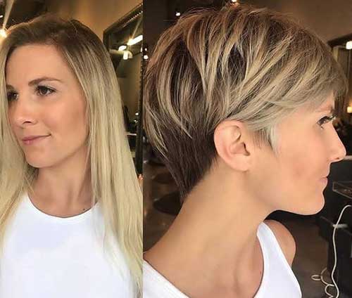Blonde Long Pixie with Soft Layers