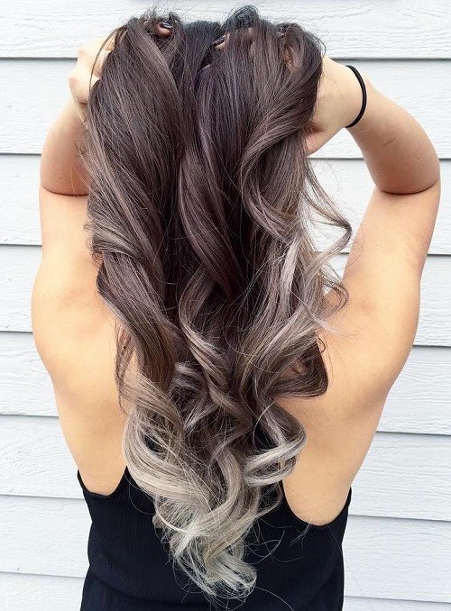 Brown and Silver Curls