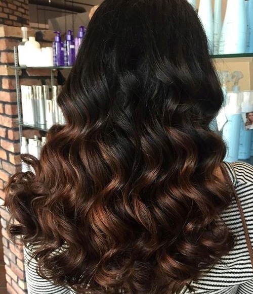 Copper Ombre Curls