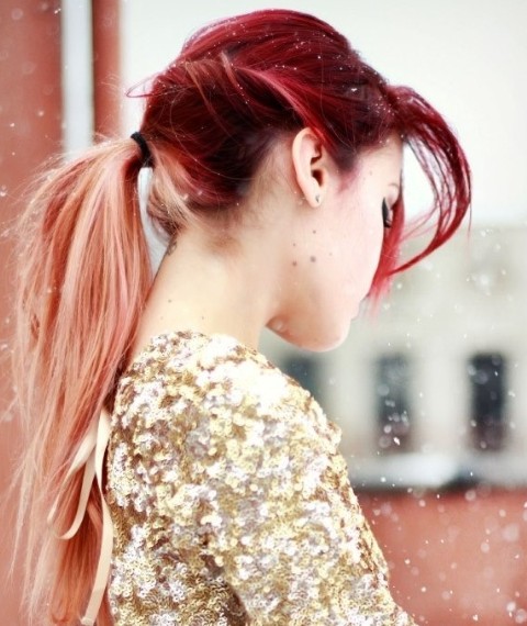 Diverse Red Ombre Hair