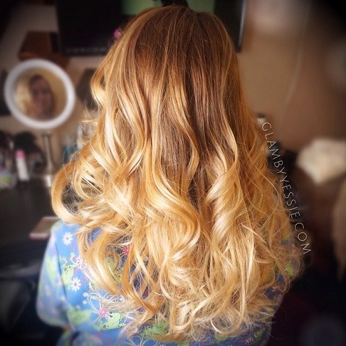 Long Golden Curls